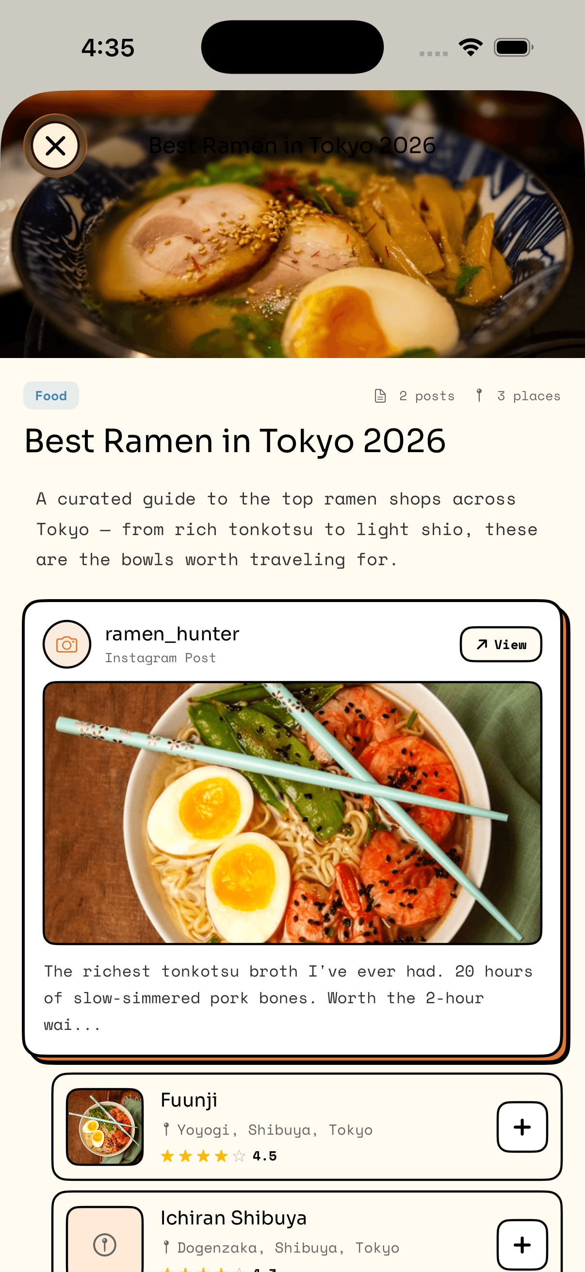 ReelsMap app screenshot